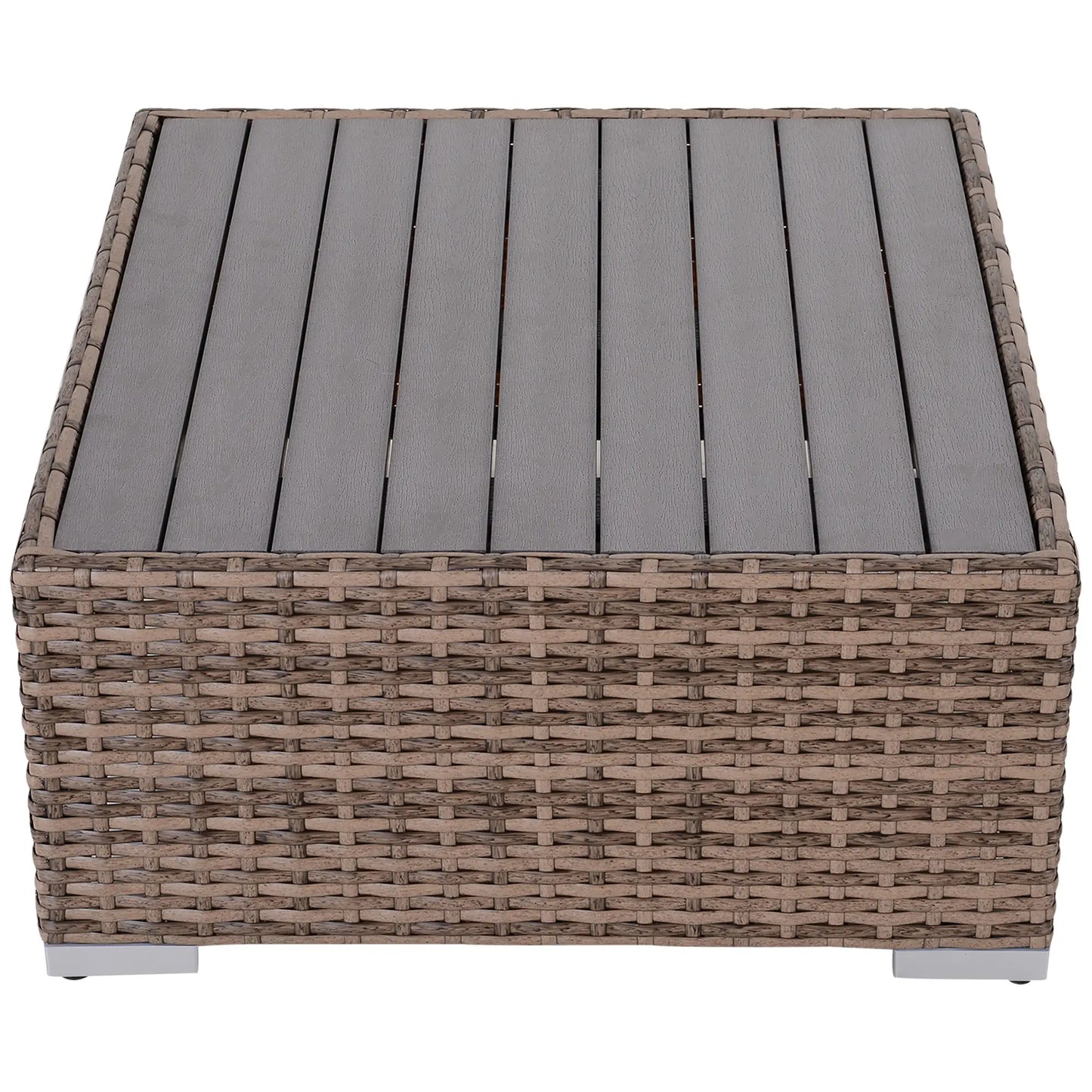 7-Piece Patio Furniture Sets Outdoor Wicker Conversation Sets All Weather PE Rattan Sectional Sofa, Grey