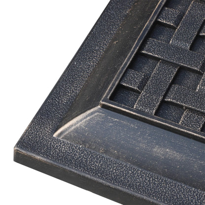 20 lbs Resin Patio Umbrella Stand Base Coated Pole Square Market Umbrella parasol Holder Bronze