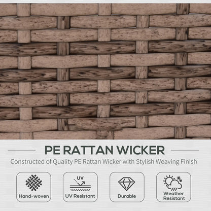 7-Piece Patio Furniture Sets Outdoor Wicker Conversation Sets All Weather PE Rattan Sectional Sofa, Grey